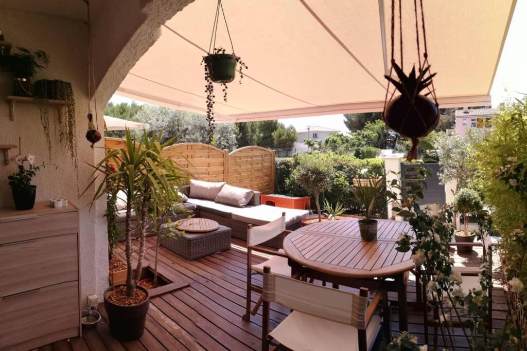 La Terrasse Ensoleillee De Sausset - Cote Bleue Lejlighed Eksteriør billede